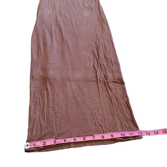 10/$25🦋 American Dream Brown/Tan 3/4 Sleeve Maxi Dress - Size XS - Picture 12 of 15